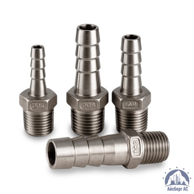 Штуцер шланговый нержавеющий «ёлочка» DN 50 2" 60,3х50 мм AISI 316 НР купить в Таразе