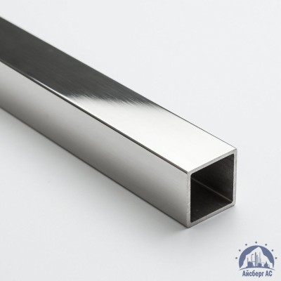 Труба нержавеющая квадратная 50х50х2 мм зеркальная AISI 304 DIN 2395 купить в Таразе