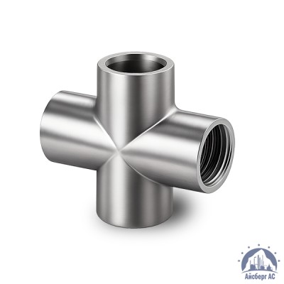 Крестовина нержавеющая DN 15 1/2" 21,3 мм AISI 304 ВР-ВР-ВР-ВР купить в Таразе