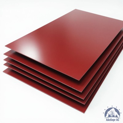 Лист с полимерным покрытием 0,45х1250х2500 мм RAL 3011 купить в Таразе