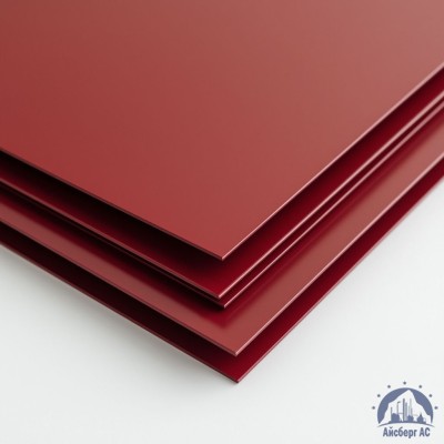 Лист с полимерным покрытием 0,55х1250х2500 мм RAL 3011 купить в Таразе